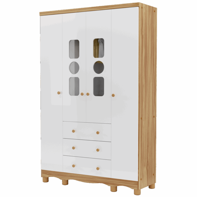 GUARDA-ROUPA 4 PORTAS TEDY – PEROBA MÓVEIS