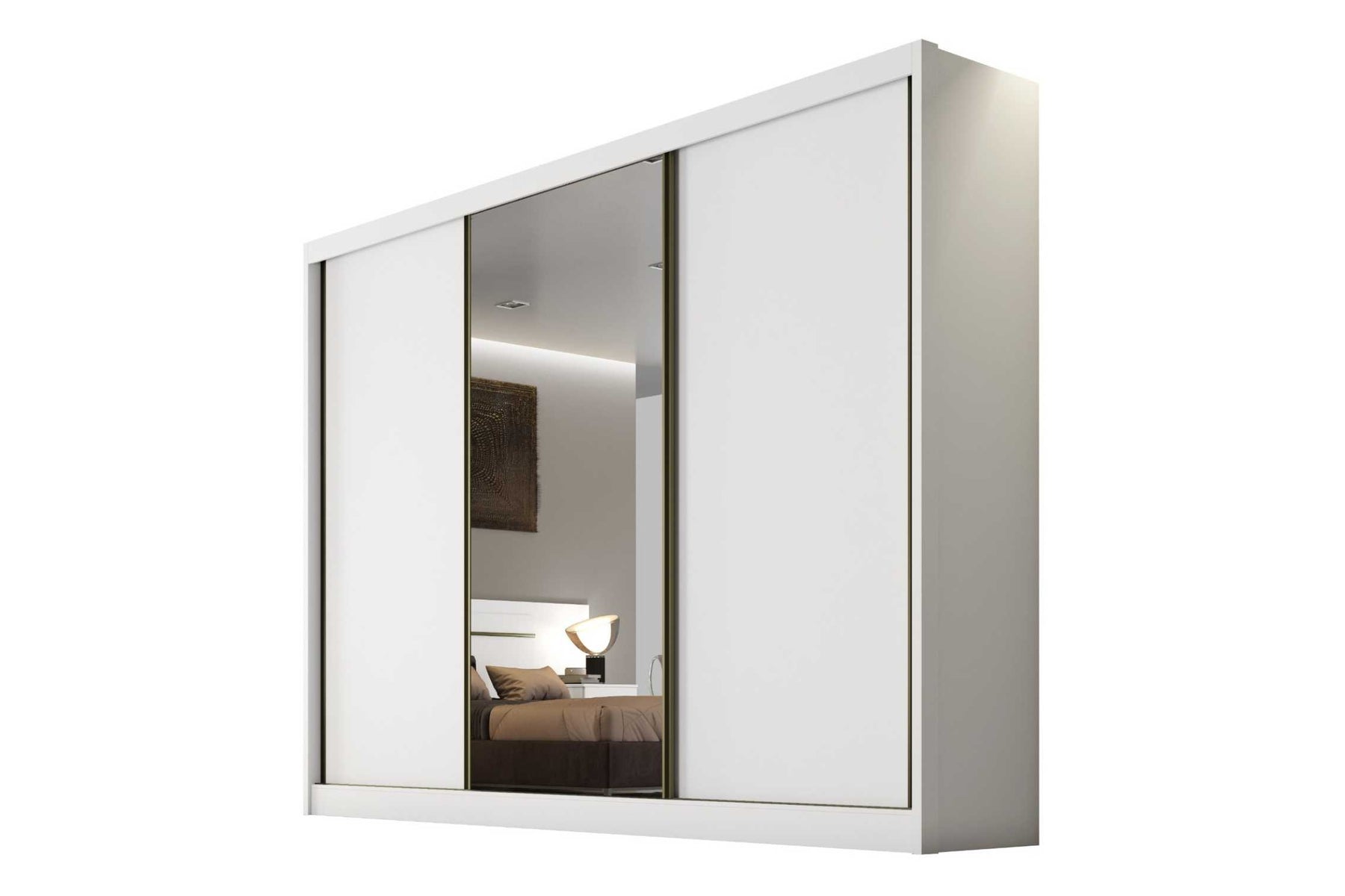 GUARDA ROUPA DIAMOND PLUS 3PTS 8GV C/1ESP PELIC 100% MDF - NOVO HORIZONTE