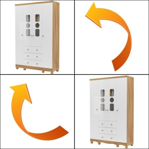 GUARDA-ROUPA 4 PORTAS TEDY – PEROBA MÓVEIS