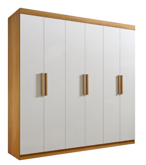 GUARDA-ROUPA 6 PORTAS COLIBRI + CÔMODA IPANEMA – D’DORO MÓVEIS