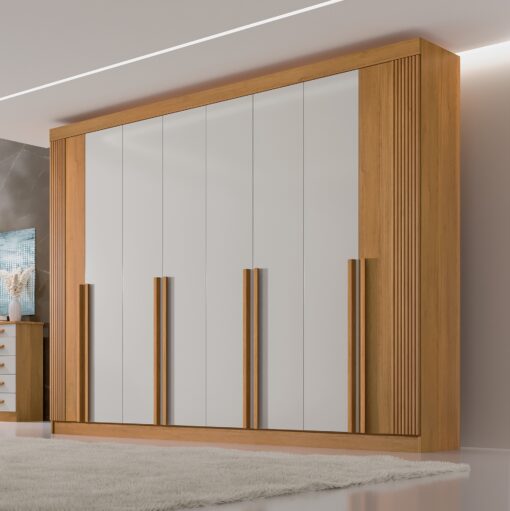 GUARDA-ROUPA 8 PORTAS DAYMOND 2,75 – D’DORO MÓVEIS