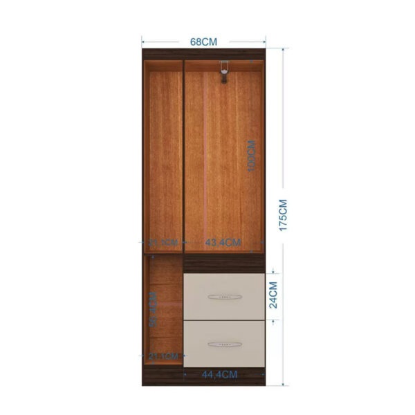 GUARDA-ROUPA 4 PORTAS MILÃO 0,91 – POQUEMA