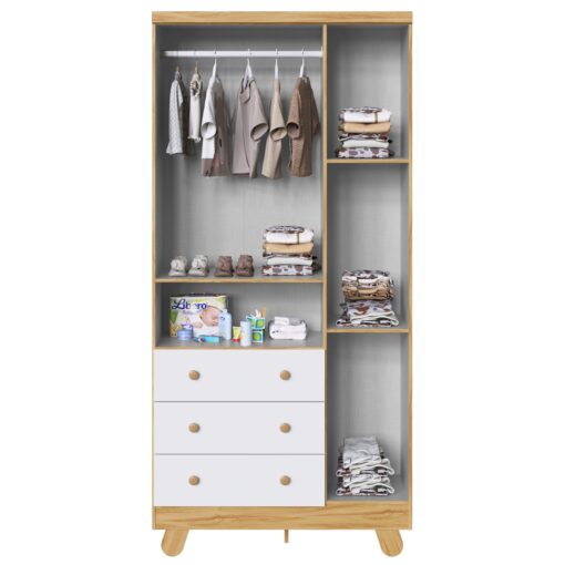 GUARDA-ROUPA 3 PORTAS PINGO – PEROBA MÓVEIS