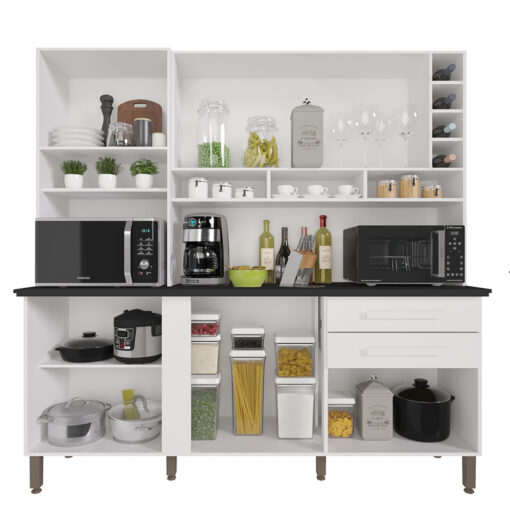 KIT COZINHA ALEXIA 6 PORTAS 2 GAVETAS - IMOP