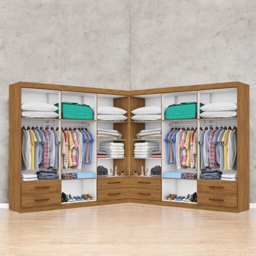 CLOSET HÉRCULES 1,77 M X 1,77 M – CARIOCA MÓVEIS