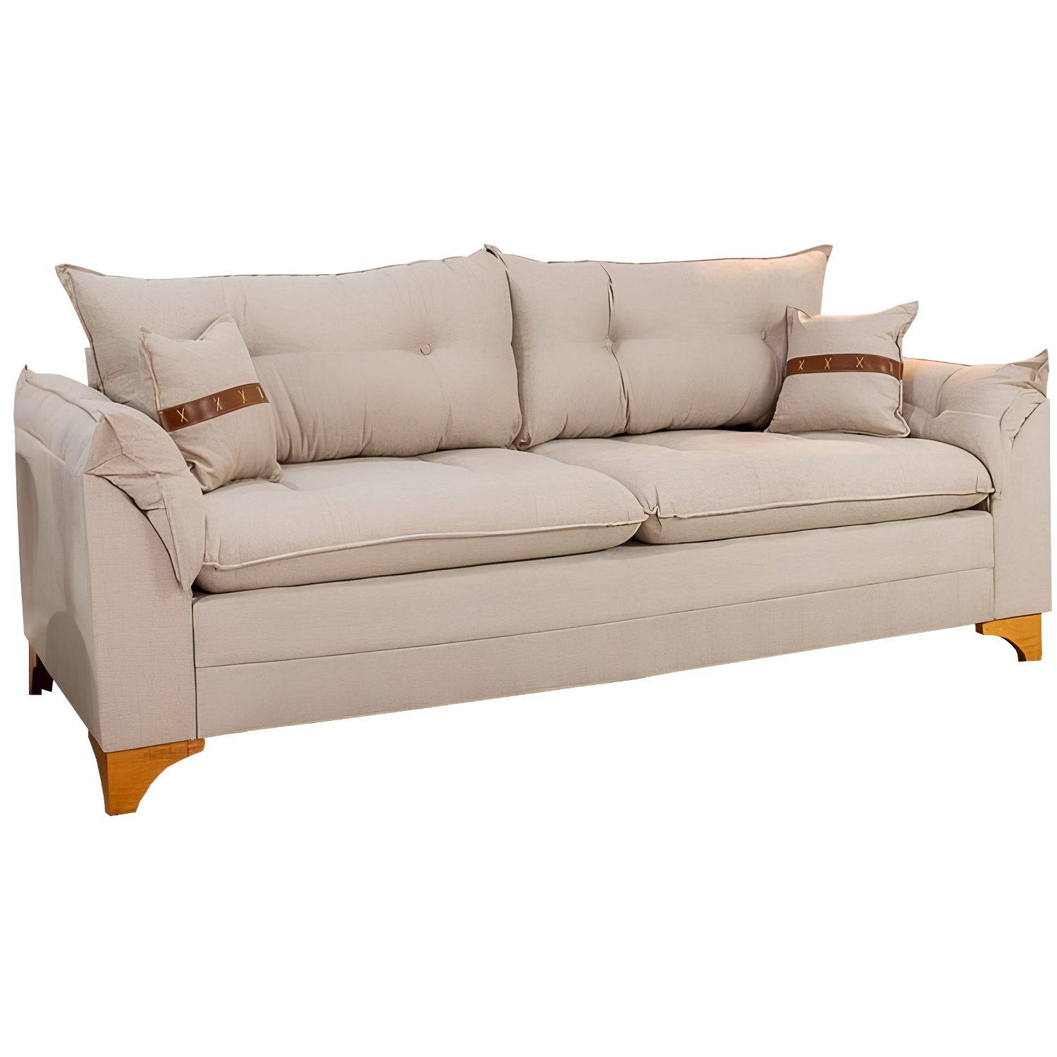 SOFÁ 3 LUGARES CRETA LINHO – BOARETO ESTOFADOS