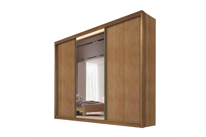 GUARDA ROUPA DIAMOND PLUS 3PTS 8GV C/1ESP PELIC 100% MDF - NOVO HORIZONTE