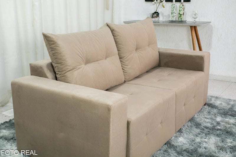 SOFÁ RETRÁTIL HAVAI 1,80 M VELUDINHO