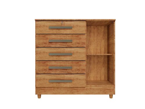 CÔMODA VITÓRIA 5 GAVETAS 1 PORTA