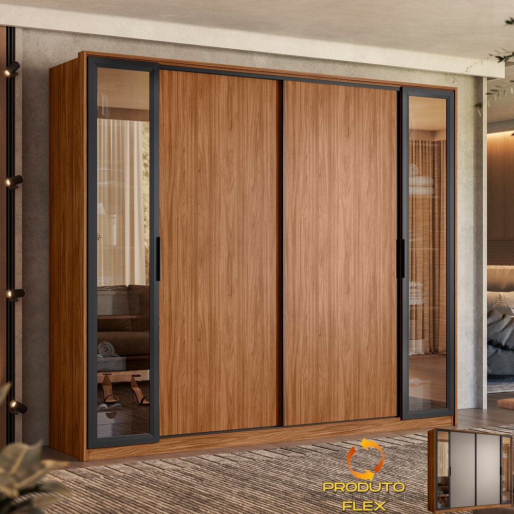 GUARDA-ROUPA 4 PORTAS LAREDO 2,67 M – DEMÓBILE