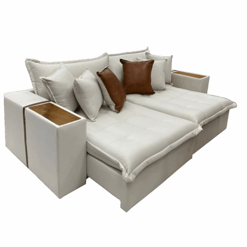 SOFÁ CAMA RETRÁTIL TEBAS/THEBAS 2,32 M – INNOVE ESTOFADOS
