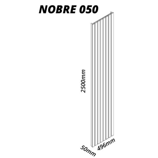 Placa Painel Ripado (Extensão) Nobre 49,6 Cm – Gelius