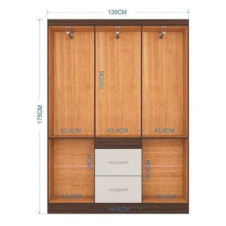 GUARDA - ROUPA 6 PORTAS MILÃO 1,35 – POQUEMA