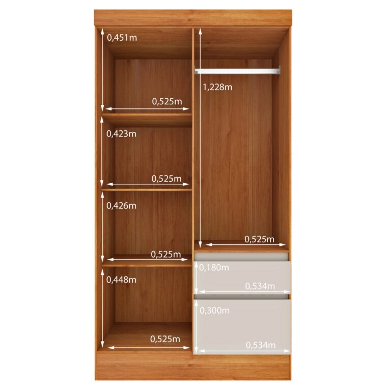 GUARDA-ROUPA 4 PORTAS OREGON/BELIZE 1,08 – TCIL
