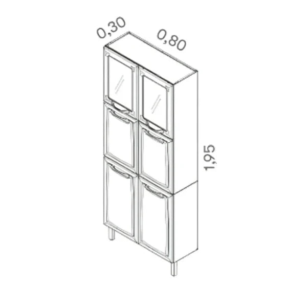 PANELEIRO NEW PREMIUM 6 PORTAS – ITATIAIA