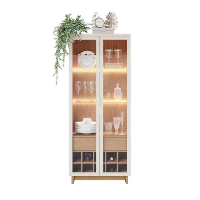 CRISTALEIRA GUANABARA 2 PORTAS 1 GAVETA COM ADEGA – COLIBRI