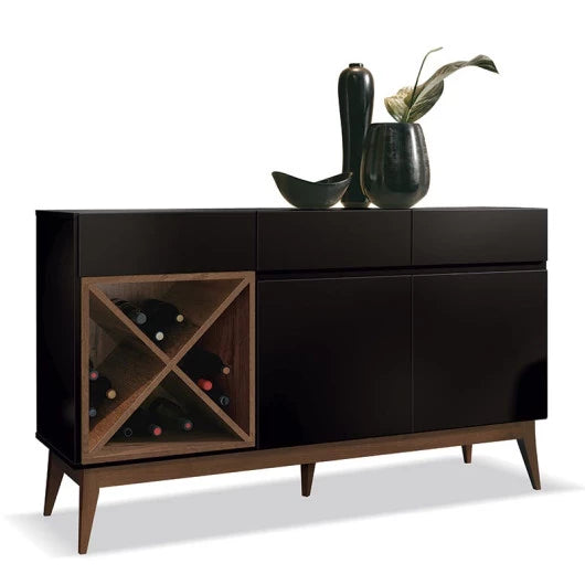 BUFFET CHANDON APARADOR 2 PORTAS 3 GAVETAS COM ADEGA - EDN MÓVEIS