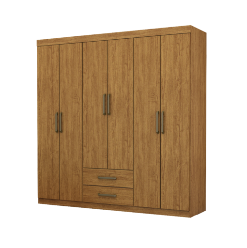 GUARDA-ROUPA ARIES 6 PORTAS 2 GAVETAS – CARIOCA MÓVEIS