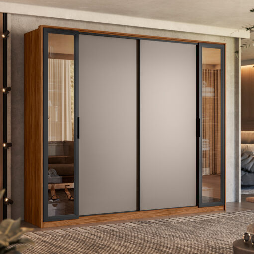 GUARDA-ROUPA 4 PORTAS LAREDO 2,67 M – DEMÓBILE