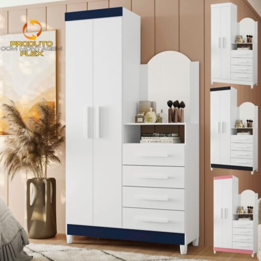 GUARDA-ROUPA/CÔMODA CAPRI – MÓVEIS ALBATROZ