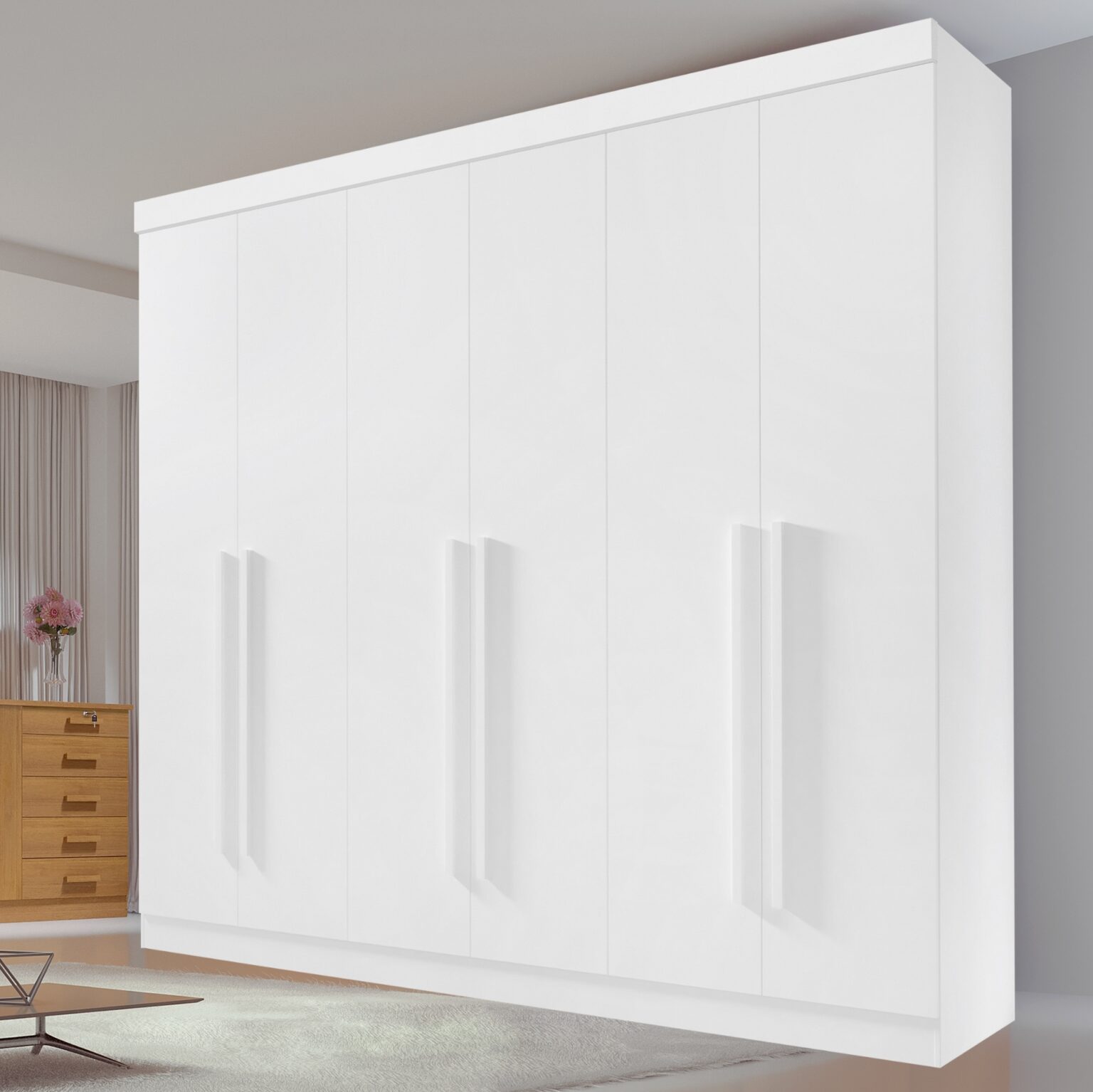 GUARDA-ROUPA 6 PORTAS DA VINCI 2,75 M – D’DORO MÓVEIS