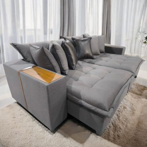 SOFÁ CAMA RETRÁTIL TEBAS/THEBAS 2,32 M – INNOVE ESTOFADOS