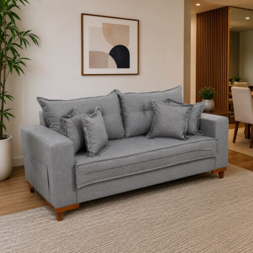 SOFÁ LIVING PORTUGAL 2,00 M LINHO – BOARETO ESTOFADOS