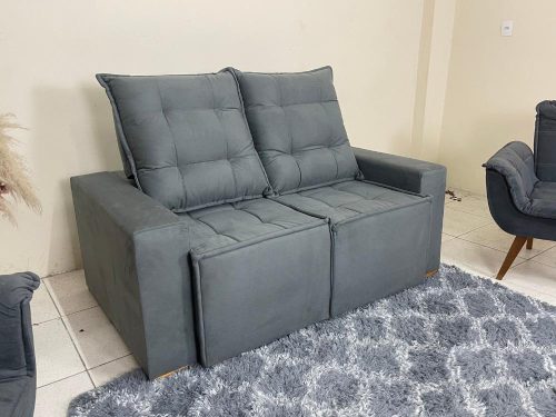Sofá Retrátil E Reclinável Roma 1.60m