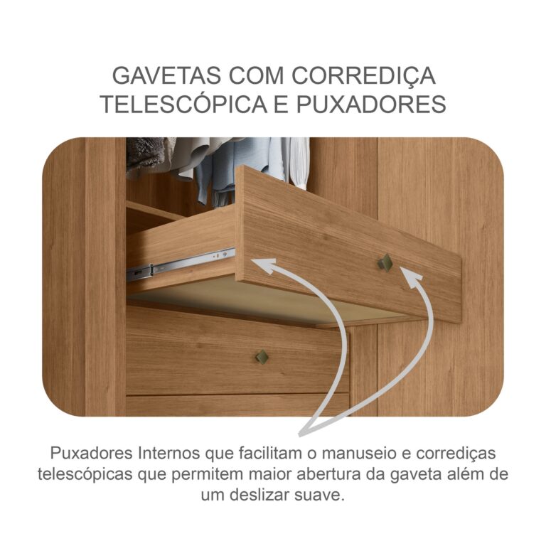 GUARDA-ROUPA 6 PORTAS ROYAL 2,388 M – NOVO HORIZONTE