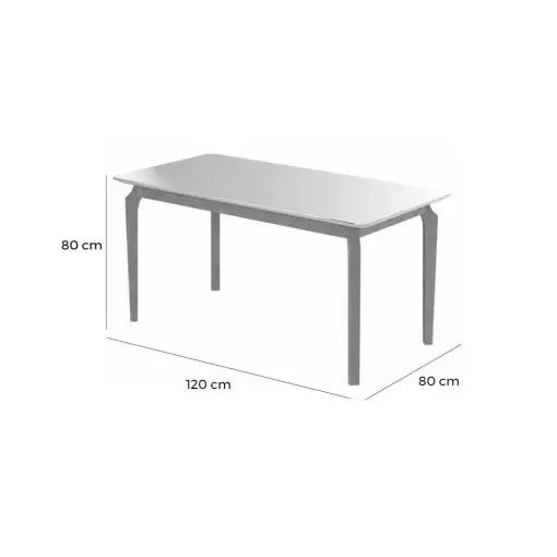 Mesa Alegra 120cm com Vidro – JCM