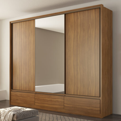 GUARDA-ROUPA 3 PORTAS LOUNGE 2,67 M – DEMÓBILE