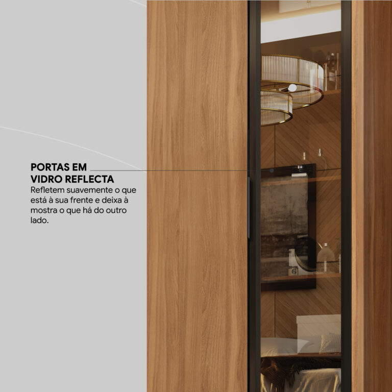 GUARDA-ROUPA 4 PORTAS LAREDO 2,67 M – DEMÓBILE
