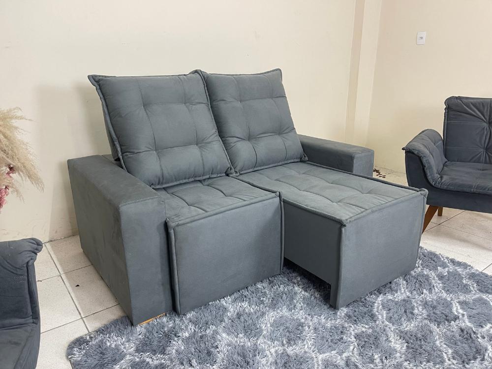 Sofá Retrátil E Reclinável Roma 1.60m