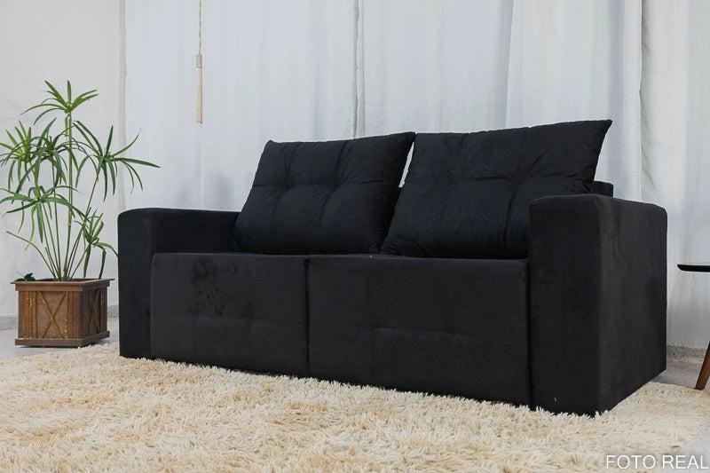 SOFÁ RETRÁTIL HAVAI 1,80 M VELUDINHO