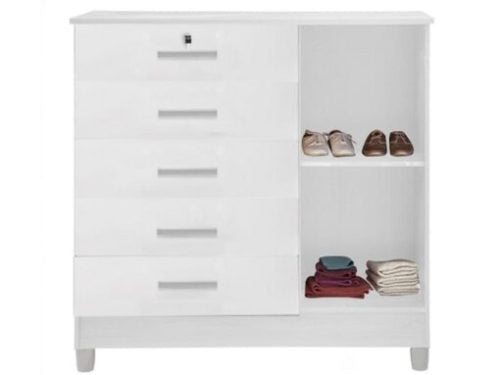 CÔMODA VITÓRIA 5 GAVETAS 1 PORTA