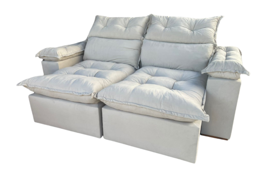SOFÁ RETRÁTIL E RECLINÁVEL IMPERIAL 2,00 M VELUDO – IMPERIAL DECOR