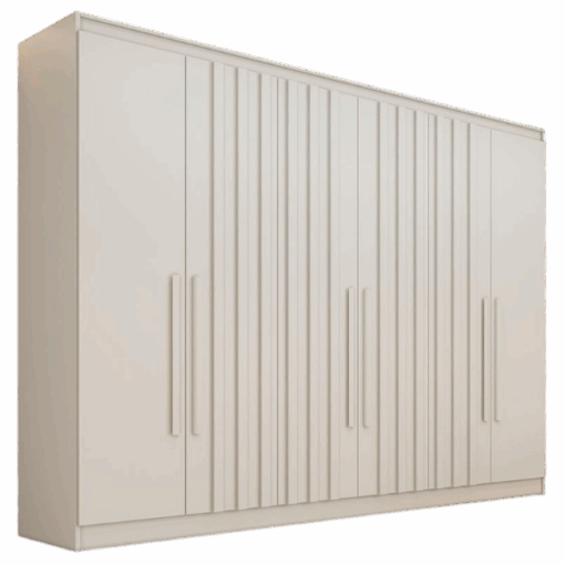 GUARDA-ROUPA 6 PORTAS OXFORD 2,10 M – MÓVEIS EUROPA