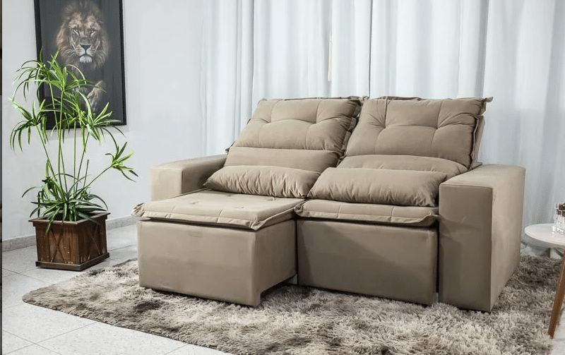 Sofá Beatriz Plus 1,90m Retrátil – B Estofados