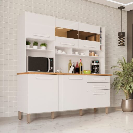 KIT COZINHA ALEXIA 6 PORTAS 2 GAVETAS - IMOP