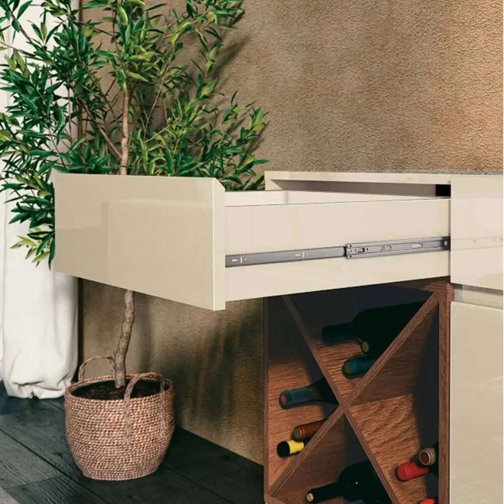 BUFFET CHANDON APARADOR 2 PORTAS 3 GAVETAS COM ADEGA - EDN MÓVEIS