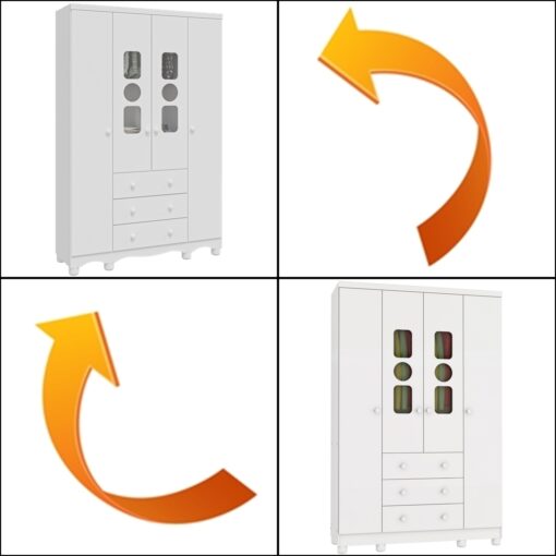 GUARDA-ROUPA 4 PORTAS TEDY – PEROBA MÓVEIS