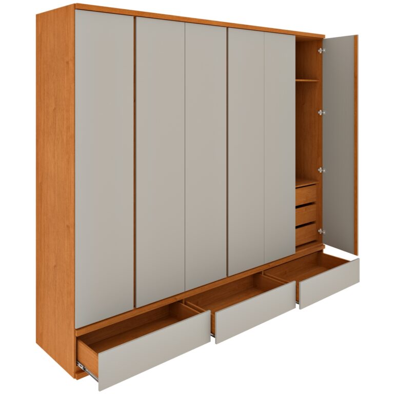 GUARDA-ROUPA 6 PORTAS ESPARTA/LACÔNIA 2,70 M – TCIL