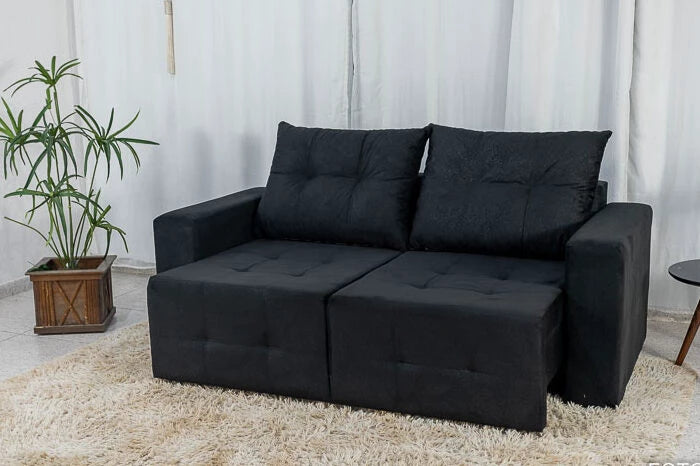 SOFÁ RETRÁTIL HAVAI 1,80 M VELUDINHO