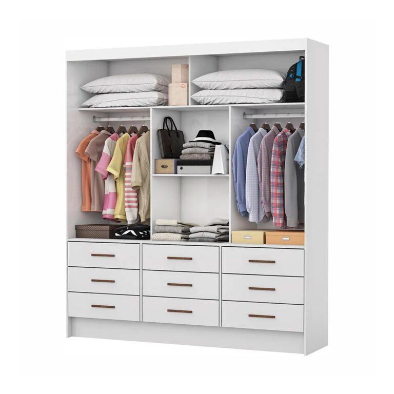 GUARDA-ROUPA 3 PORTAS SEVILHA (SEM ESPELHO) 1,62 M – CARIOCA MÓVEIS