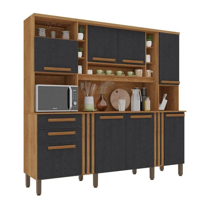 ARMÁRIO DE COZINHA ACÁCIA 8P 2G LARG. 2,18M - SALLÊTO