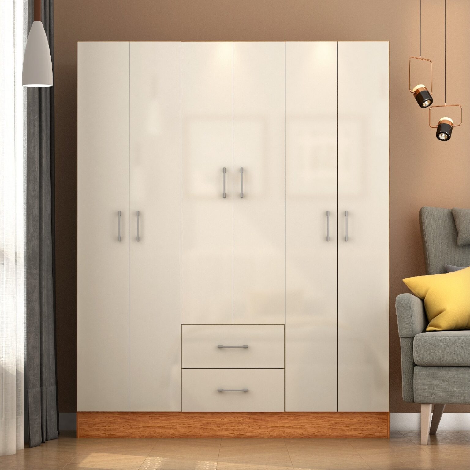 GUARDA-ROUPA 6 PORTAS JAMAICA 6002 1,34 – FELLICCI