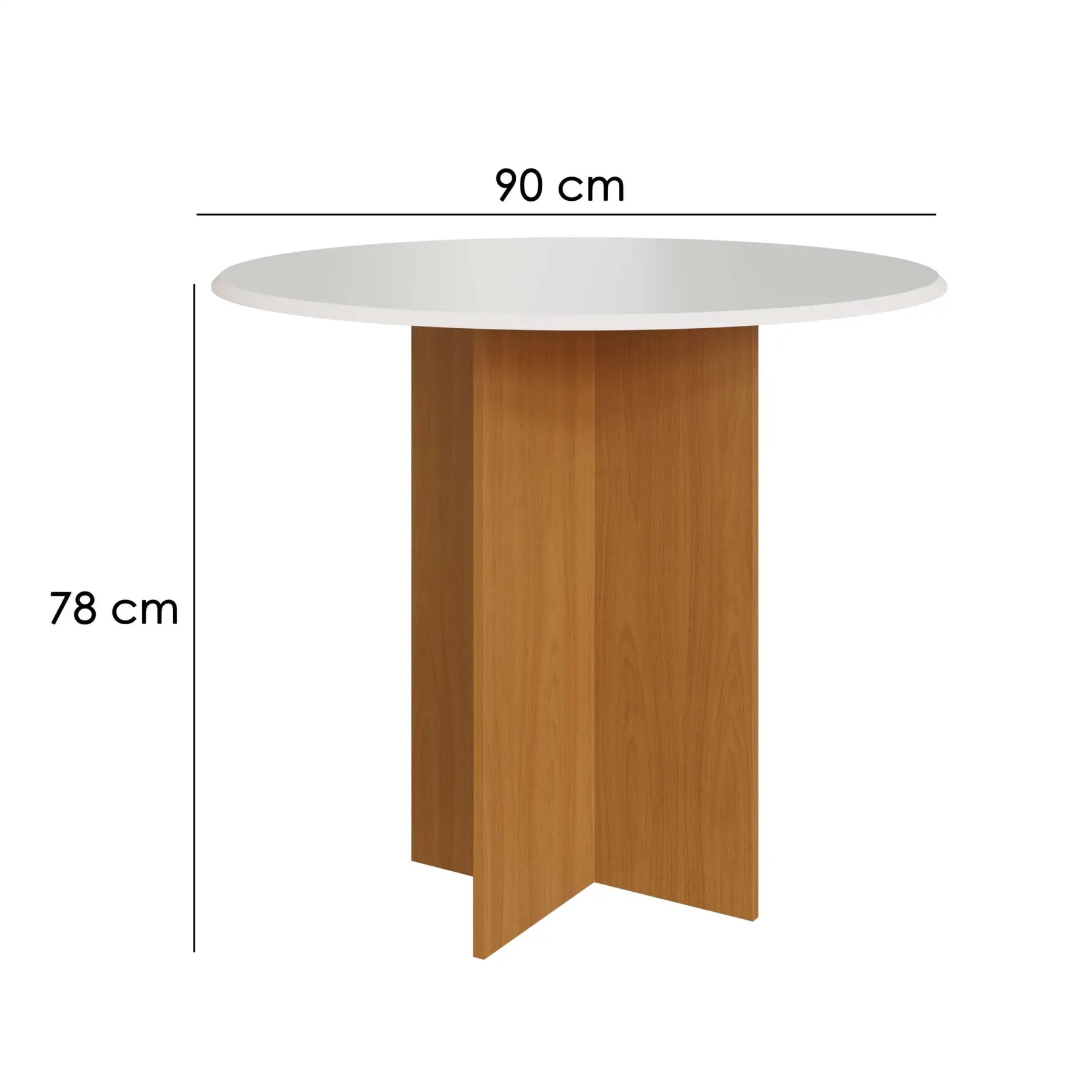 Mesa de Jantar Alice Circular com 4 Cadeiras – Indekes