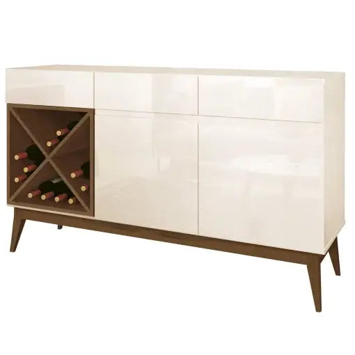 BUFFET CHANDON APARADOR 2 PORTAS 3 GAVETAS COM ADEGA - EDN MÓVEIS