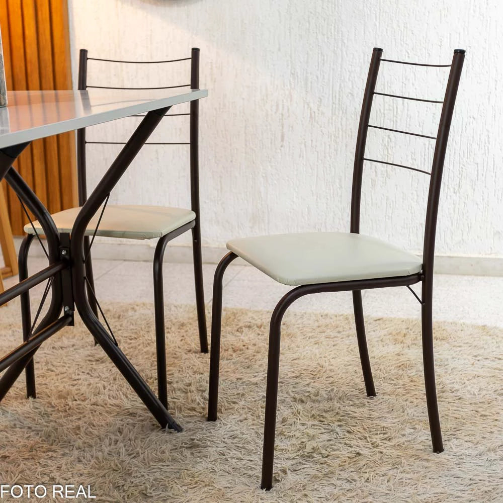 MESA RIO BASE CABO FRIO 100x60 4 CADEIRAS - TEIXEIRA