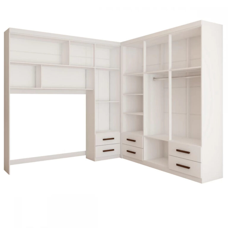 MODULADO 4 PORTAS + GUARDA-ROUPA 6 PORTAS HÉRCULES (SEM ESPELHO) – CARIOCA MÓVEIS
